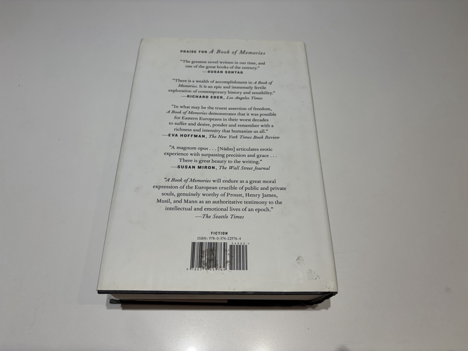 Peter Nadas – Parallel Stories – First edition, First Printing