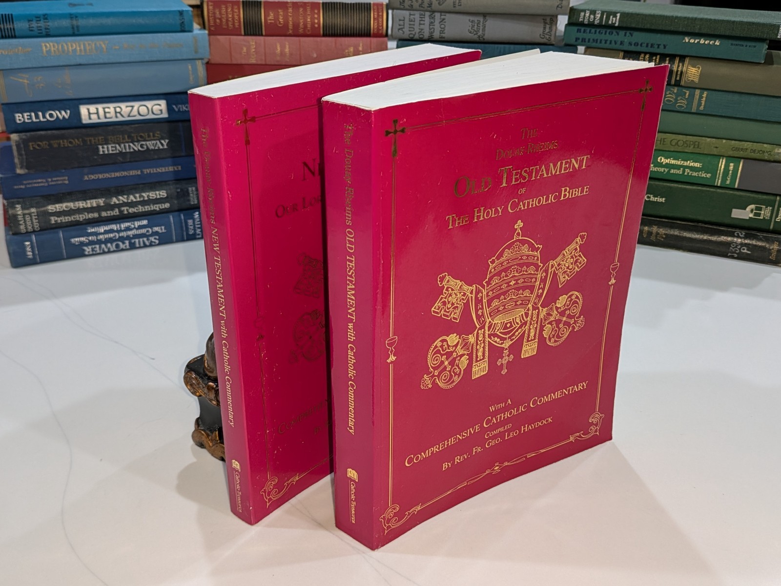 Douay-Rheims Catholic Bible | 2 Vol Set | Haydock Commentary | 1992 | Paperback