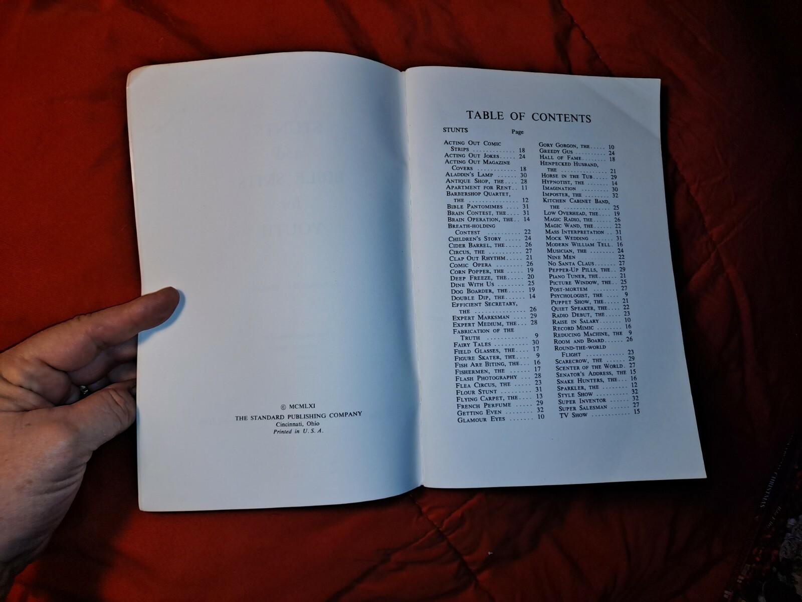 Stunts & Bible Skits by Ronald Keeler, 1961 (4th Printing), original $1.25 price