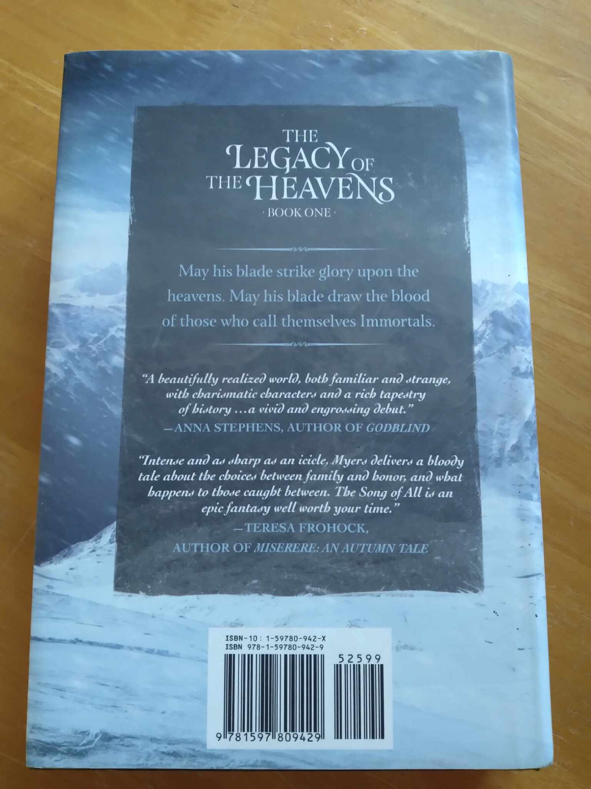The Song of All The Legacy of the Heavens Book One by Tina LeCount Myers