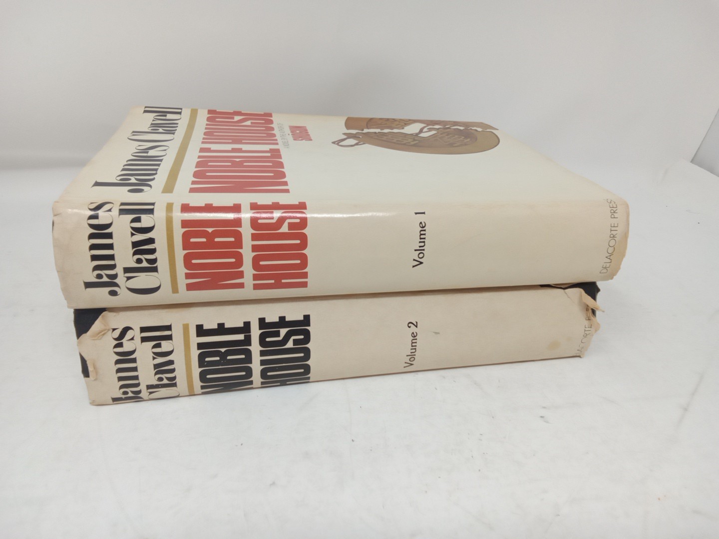 James Clavell Shogun 2 Noble House Hardcover Book Club Edition Volume 1 & 2 Lot
