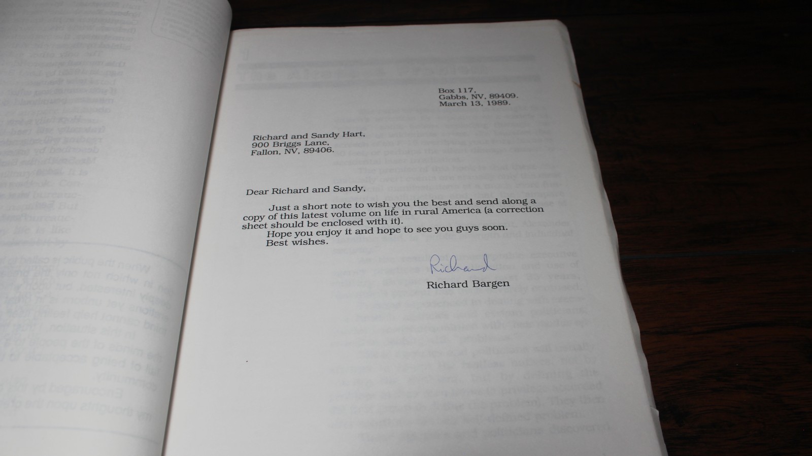 SIGNED Airspace Blues by Richard Bargen, MD, PB 1989. Misuse of Airspace