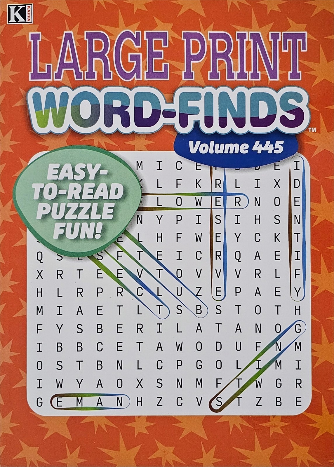 5 New Large Print Word-Finds Puzzle Books Kappa Games Vol #443-478 ~ Search,Hunt