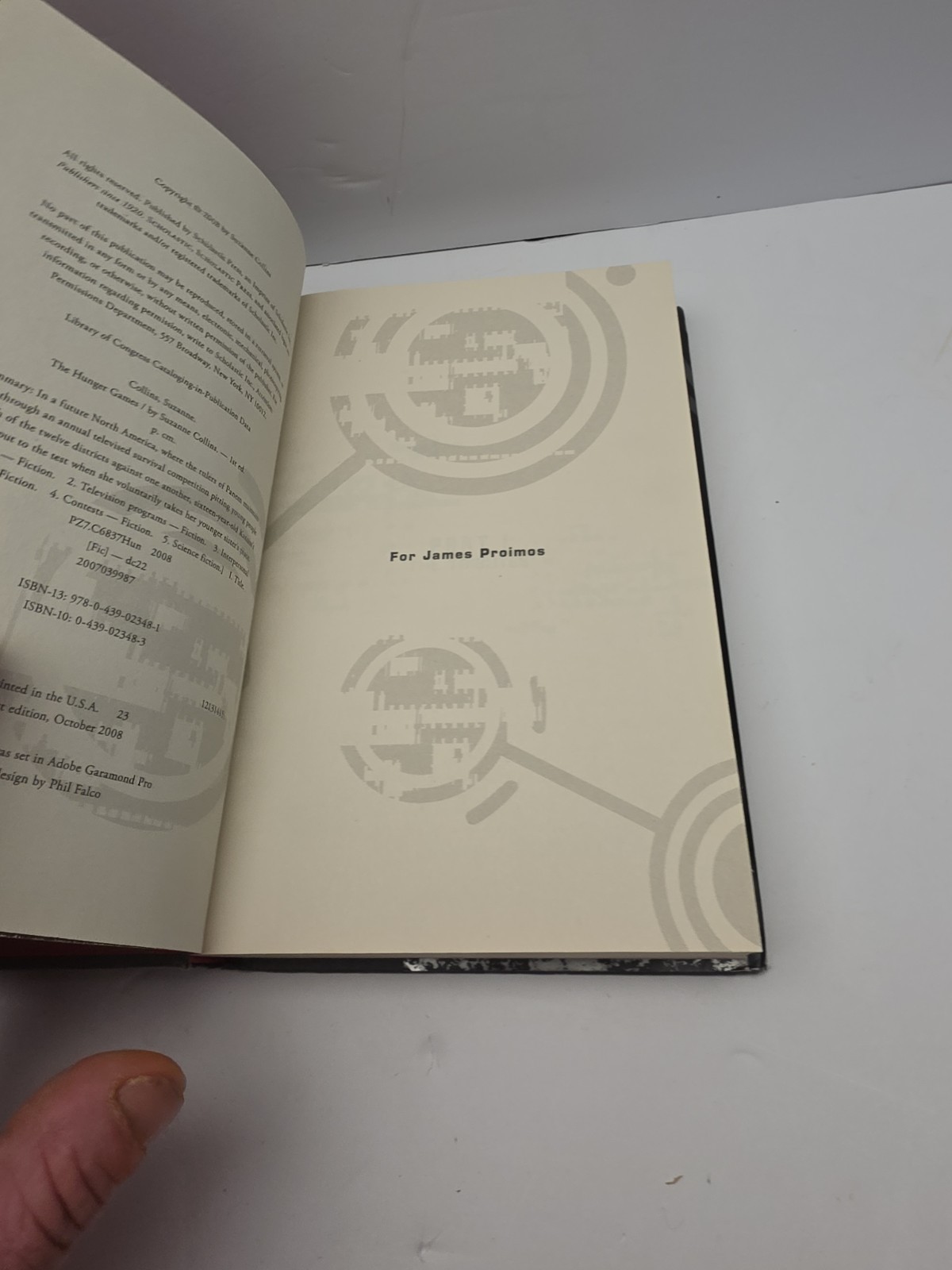 The Hunger Games by Suzanne Collins US First Edition October 2008 Hardcover