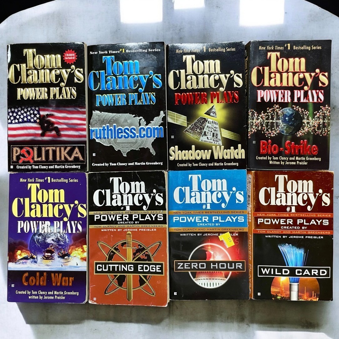 Power Plays Tom Clancy 8 Books Set Complete Set Series Technothriller Paperbacks
