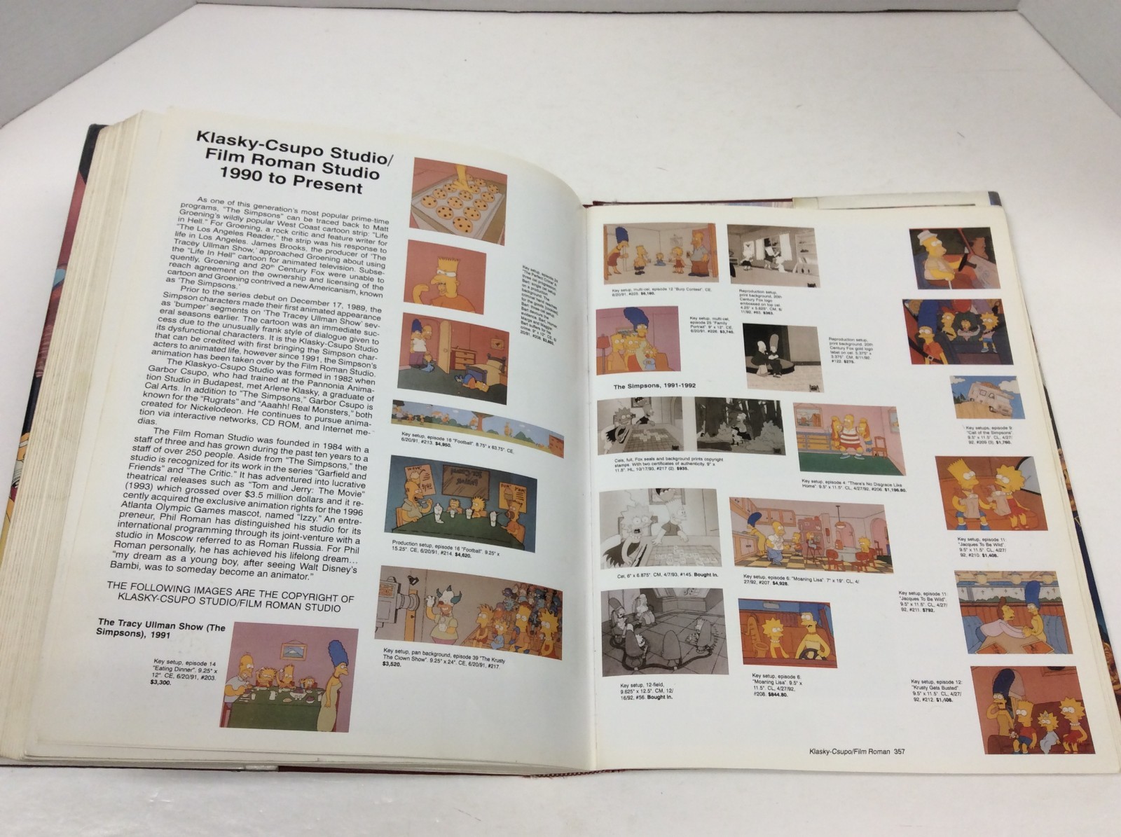 ANIMATION ART: THE LATER YEARS 1954 – 1993 Jeff Lotman 1996 HC 1st Edition