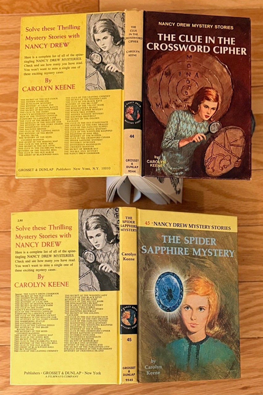 Nancy Drew Build a Bundle Lot Set – Pick 1 or More Yellow Matte White Endpapers
