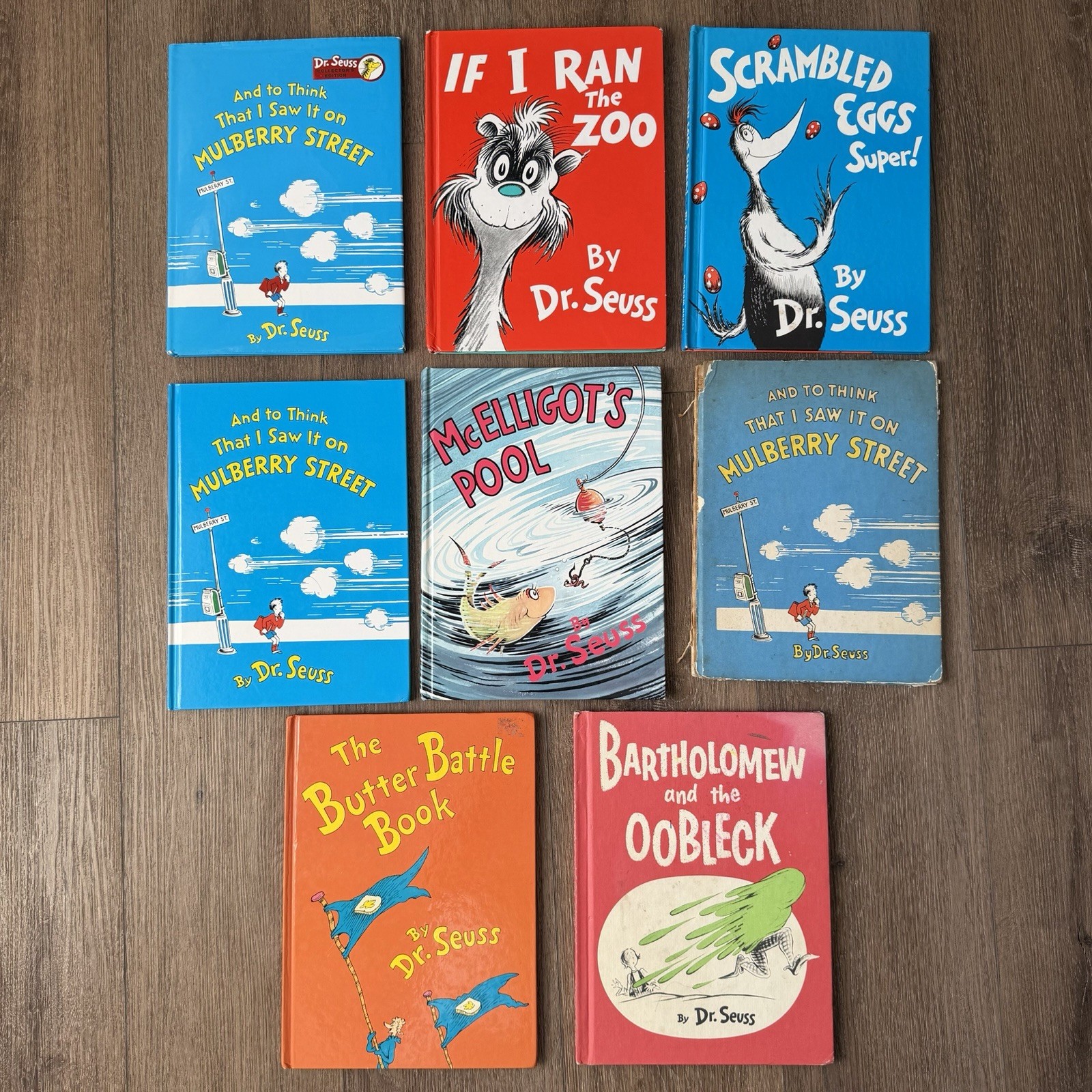 8 Banned DR SEUSS Book Lot Set Out Of Print Books Rare Hard Cover Lrg Size