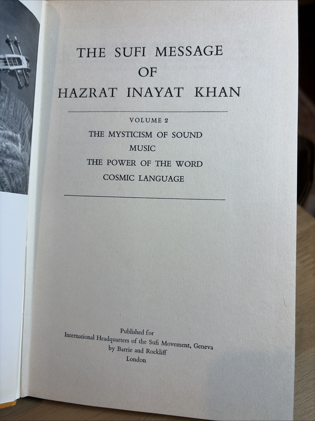 Lot 3 The Sufi Message Of Hazrat Inayat Khan 1960 Vols 1 2 & 6 HCDJ 2 1st Print
