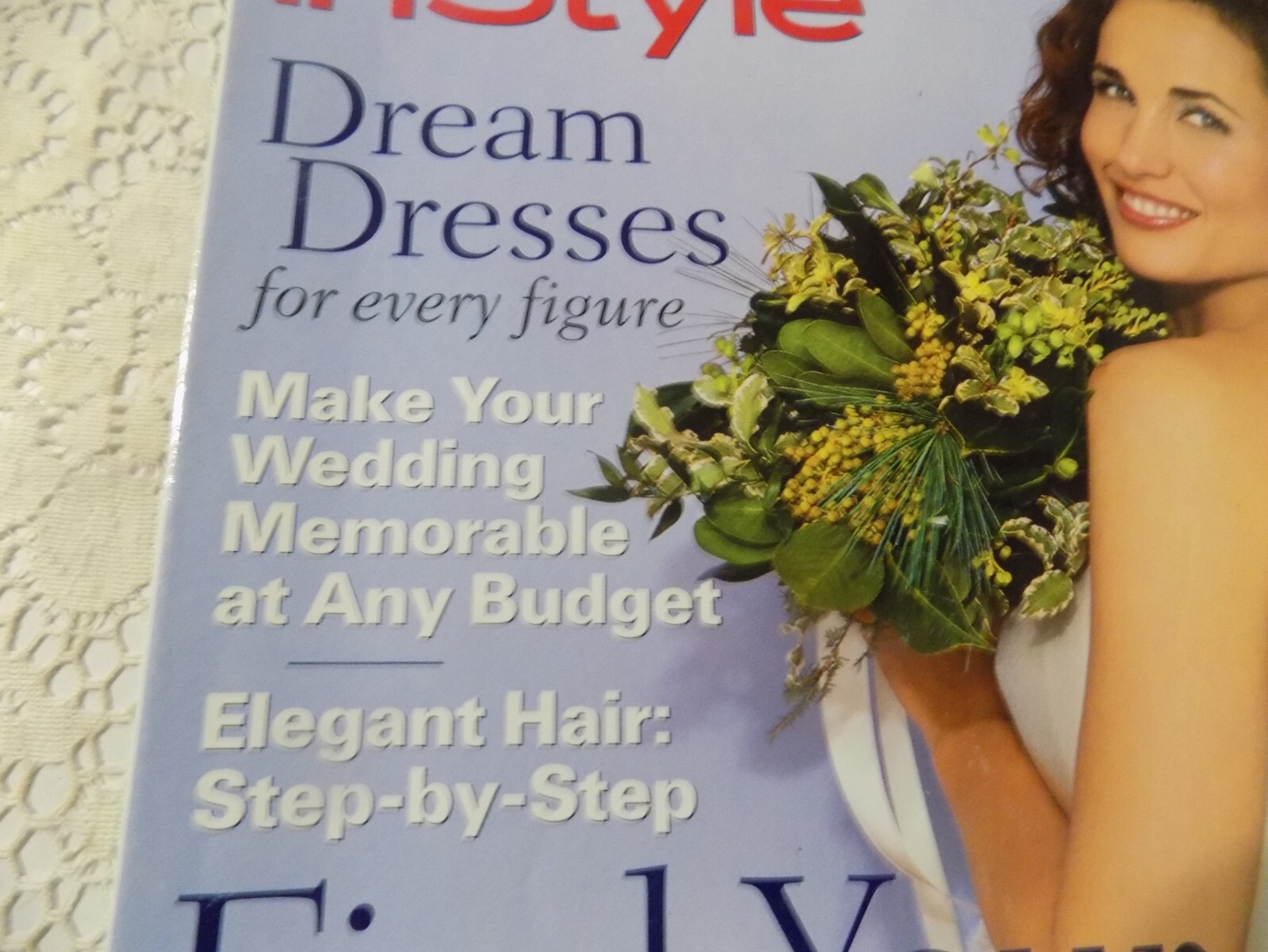 InStyle WEDDINGS, 2002, Andie MacDowell Cover in Vera Wang 274 Pages
