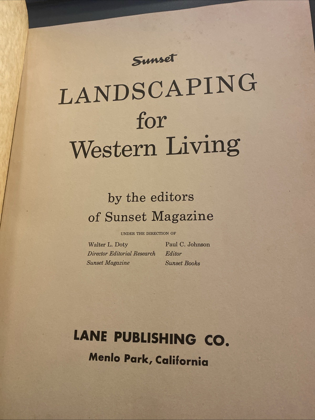 Landscaping For Western Living Editors Sunset Magazine PB 1962 Midcentury Modern