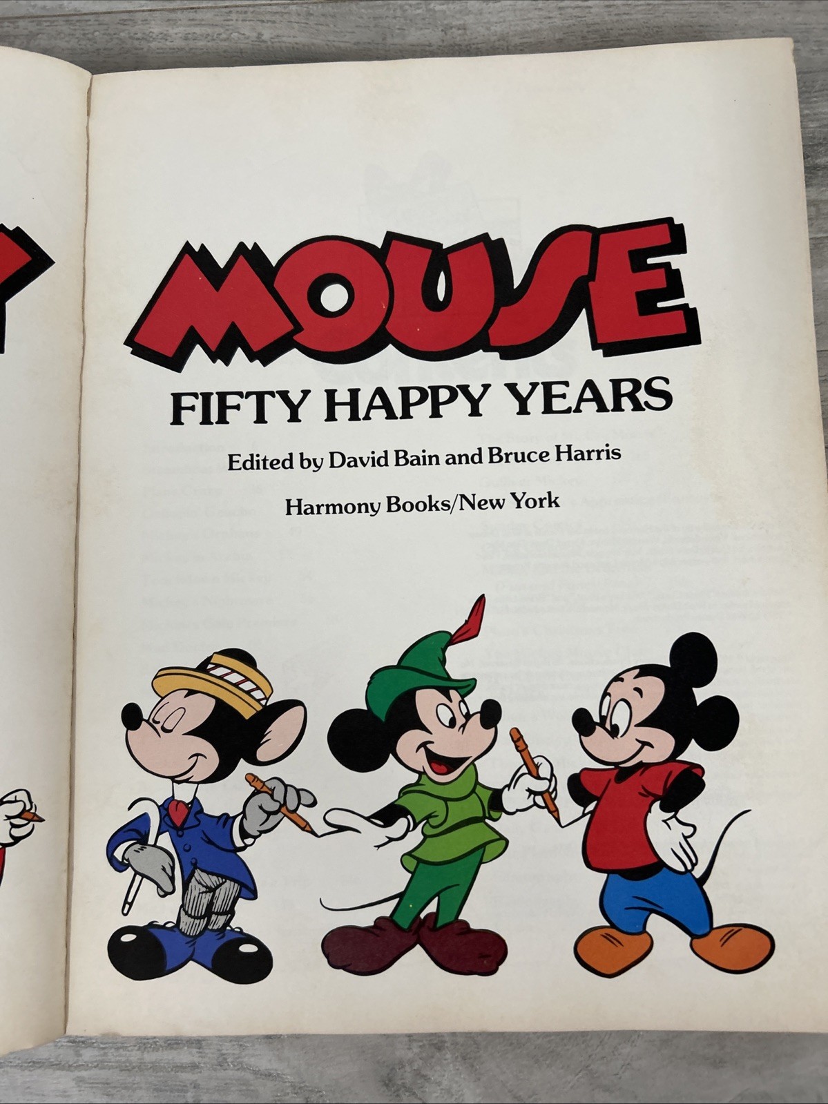 Disney’s Mickey Mouse 1977 50 Happy Years + Theme Park Sing Along A3