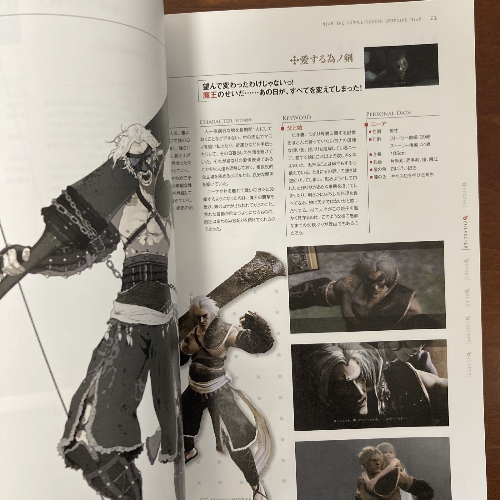 Grimoire NieR Guide Book Art Book Illustration