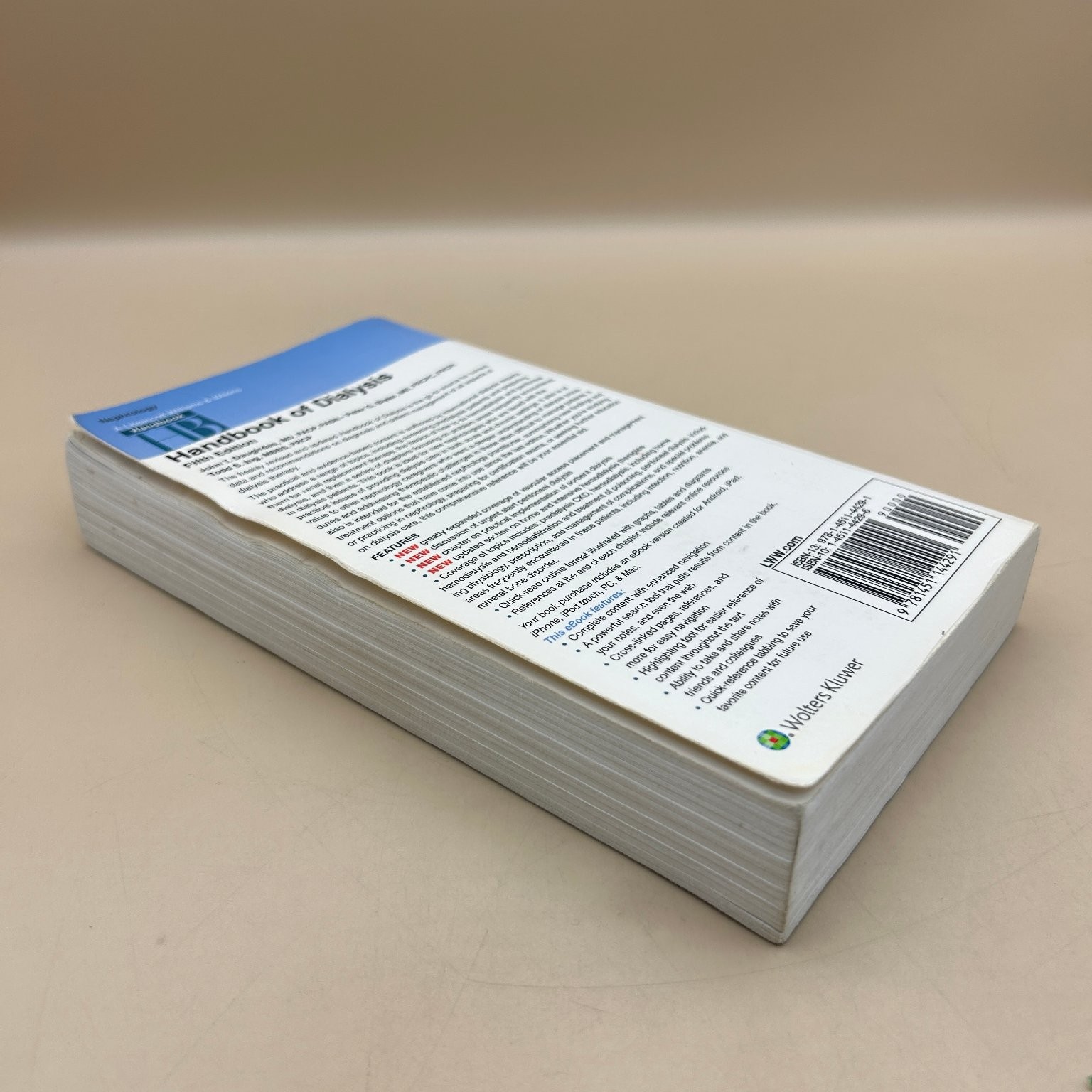 Handbook of Dialysis Daugirdas 2015 5th Edition Medical Wolters Kluwer
