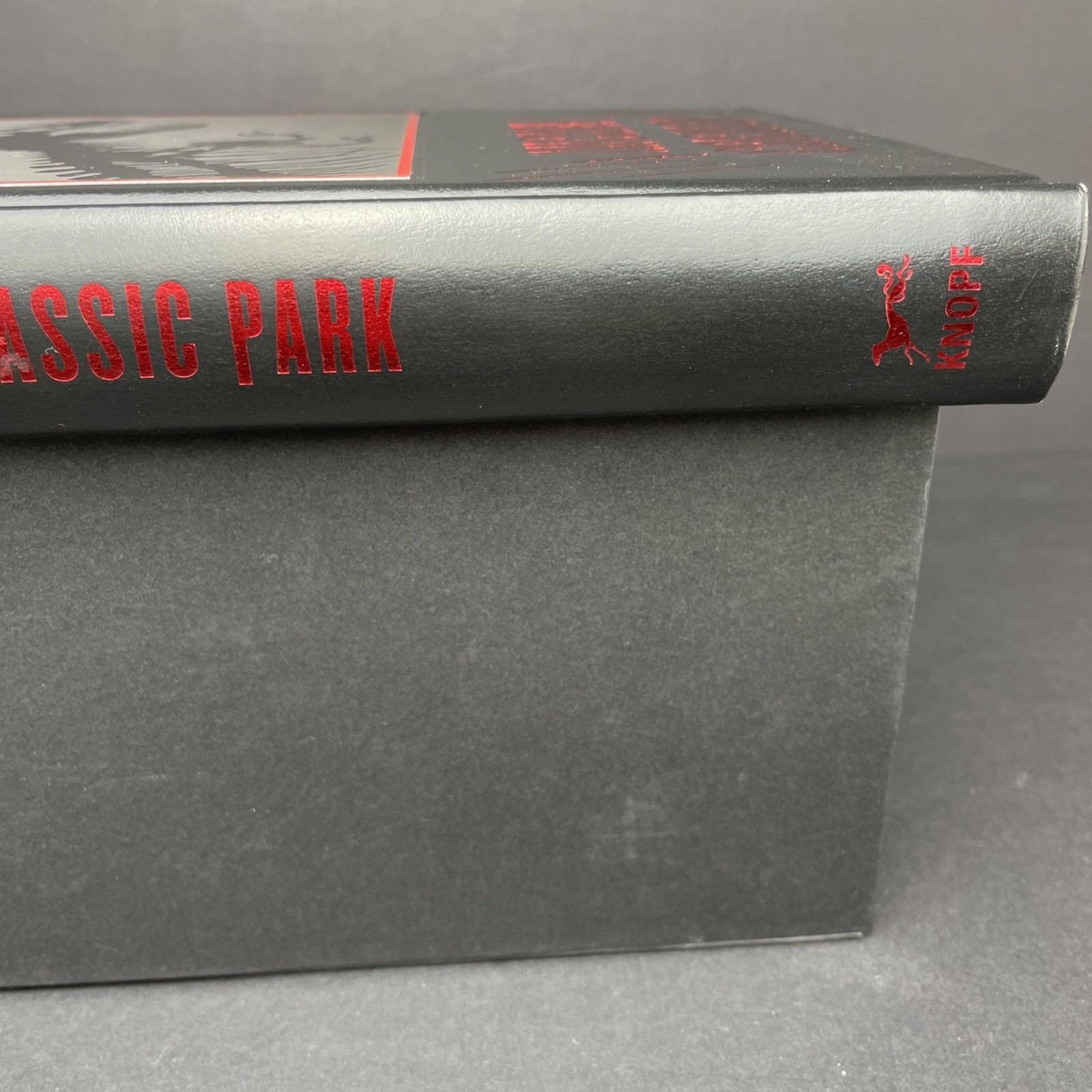 Jurassic Park Michael Crichton Hardcover Proprietary Edition Black Red TRex 2017