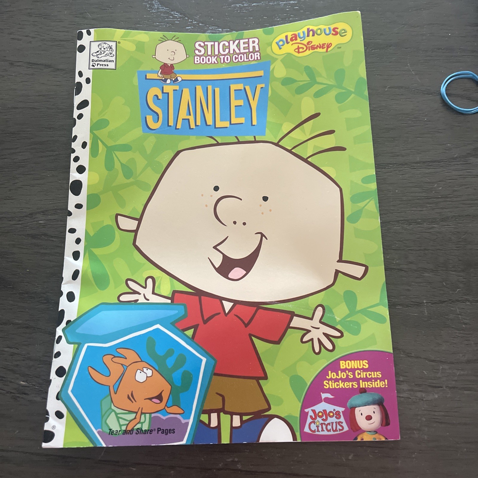 2004 STANLEY Sticker Book To Color Dalmatian Press NEW/UNUSED Disney Playhouse
