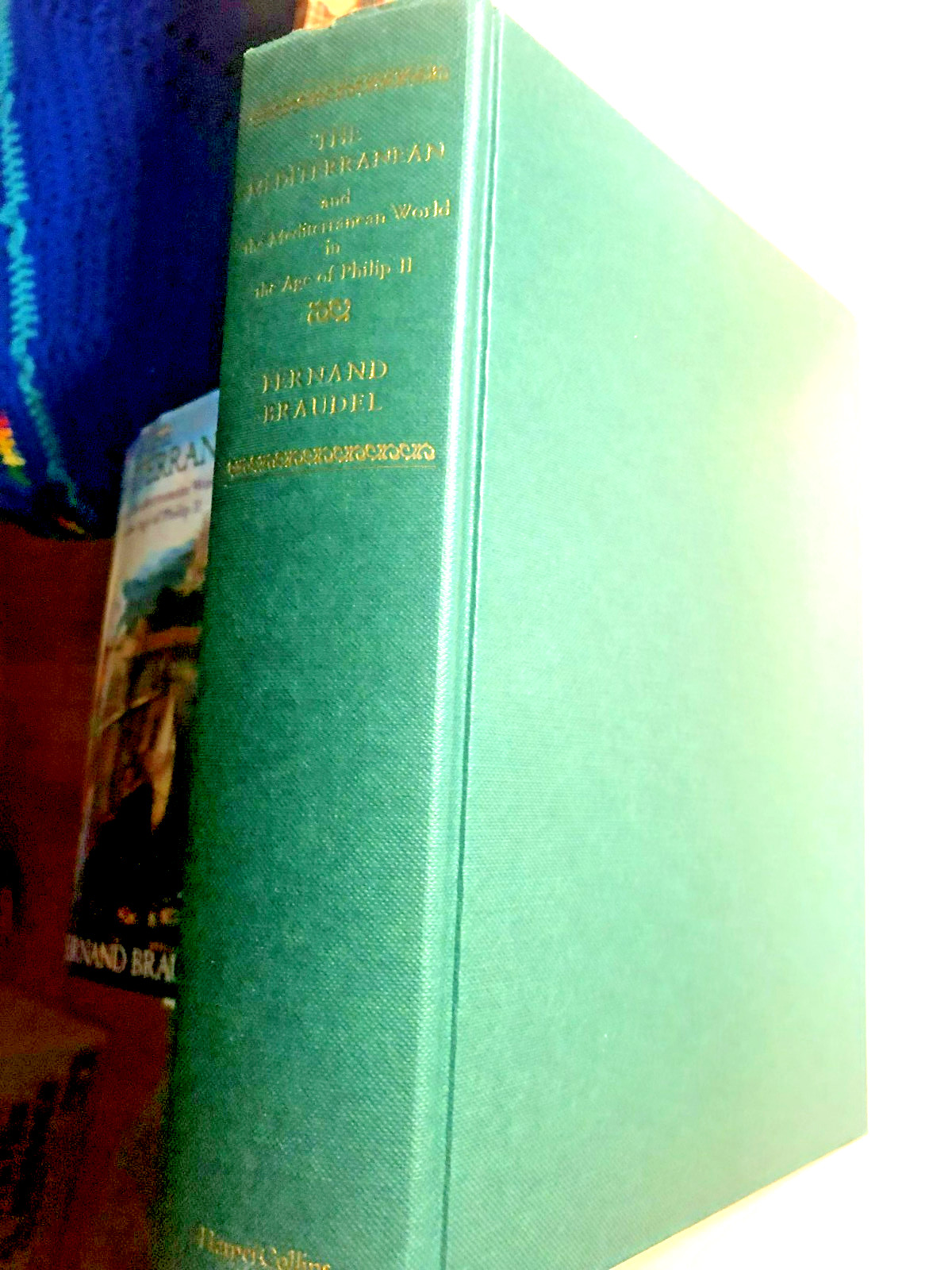 RARE! THE MEDITERRANEAN & THE MEDITERRANEAN WORLD IN THE AGE By Fernand Braudel