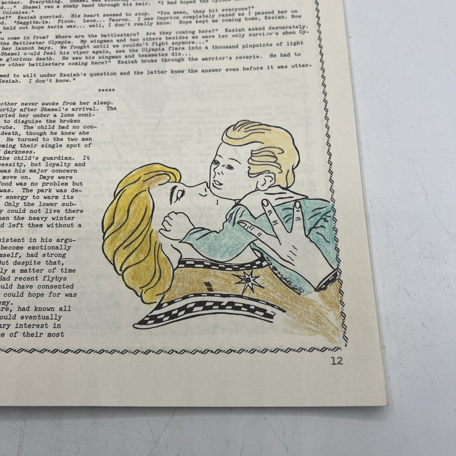 BATTLESTAR GALACTICA Rainbows Always End Fan Fiction Pat Hailey 1982 Fanzine