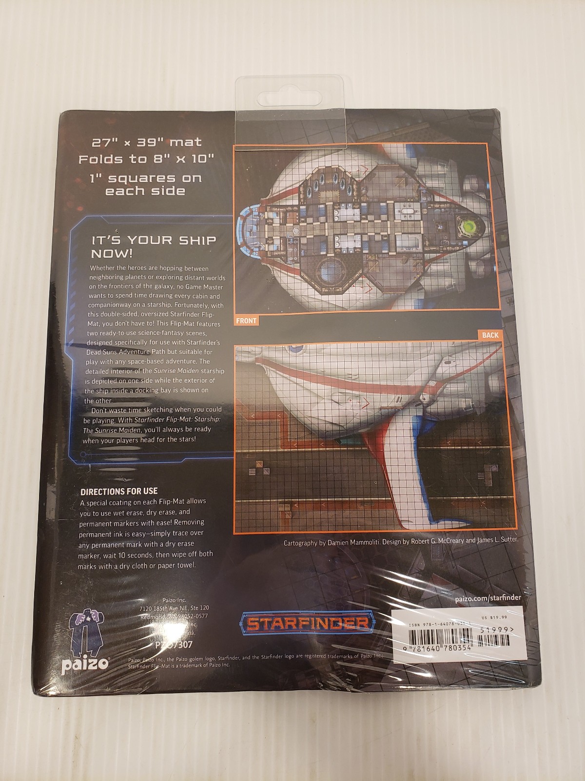 Starship: The Sunrise Maiden Flip-Mat Starfinder SF Paizo PZO7307 RPG Accessory