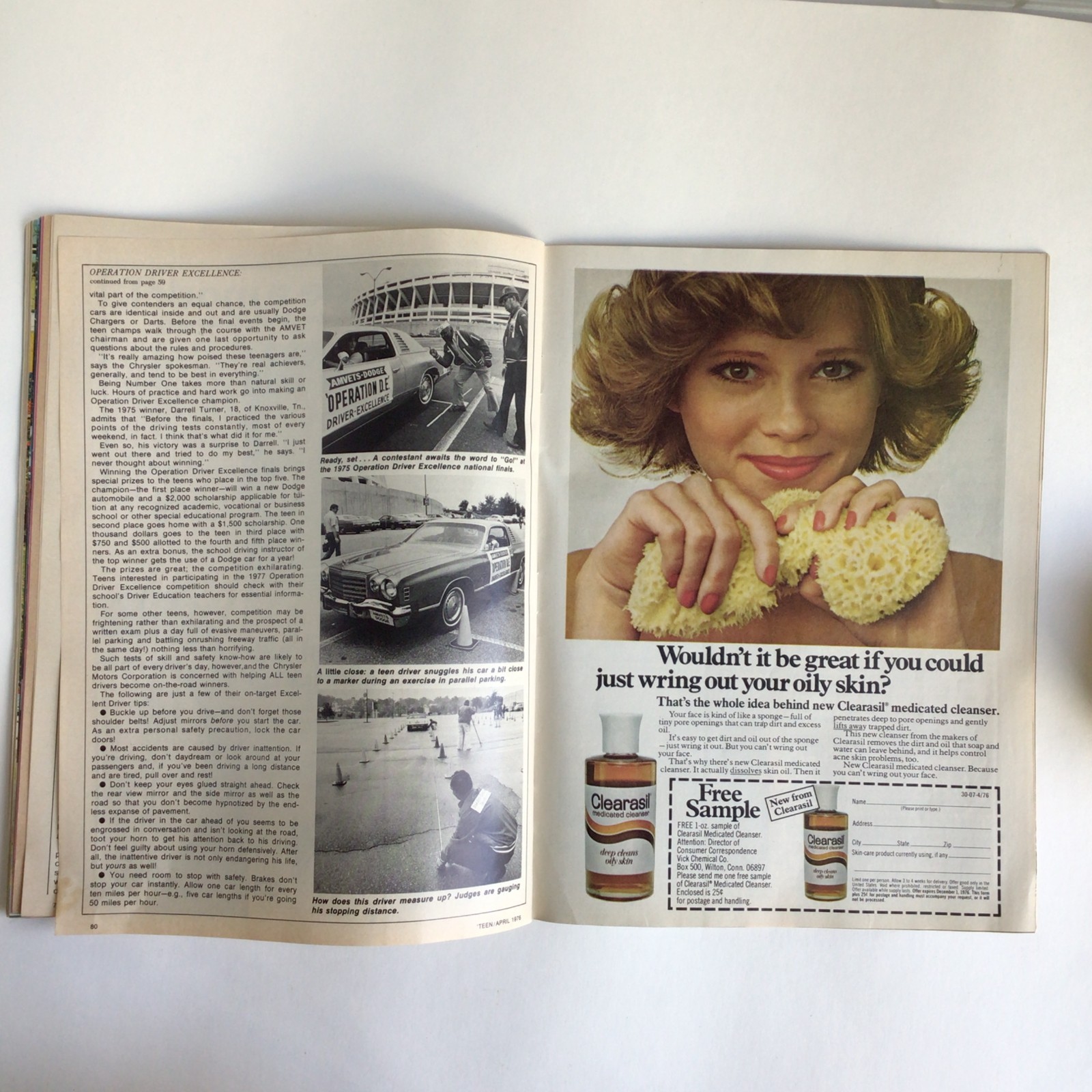 Vintage TEEN Magazine – APRIL 1976 Young & Lovin 106 Pages Fashion, Ads, Advice