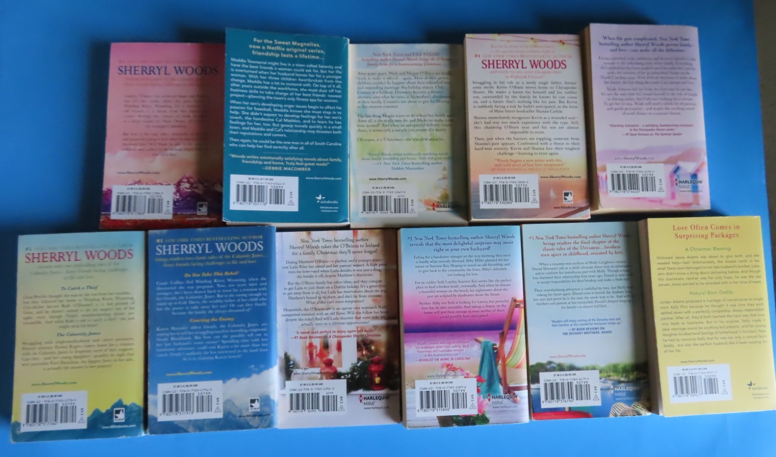 Sherryl Woods Lot of 11 Varied Series Paperbacks