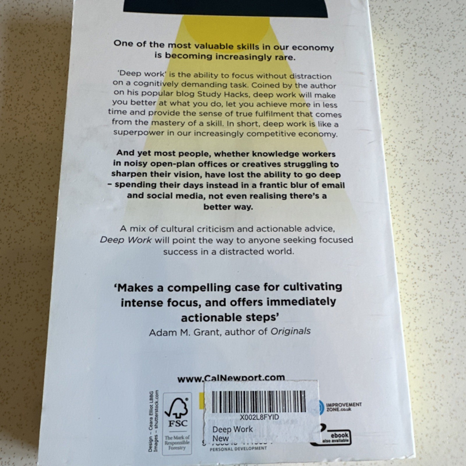 Deep Work by Cal Newport (Paperback, 2016 Excellent Condition Business Self Help