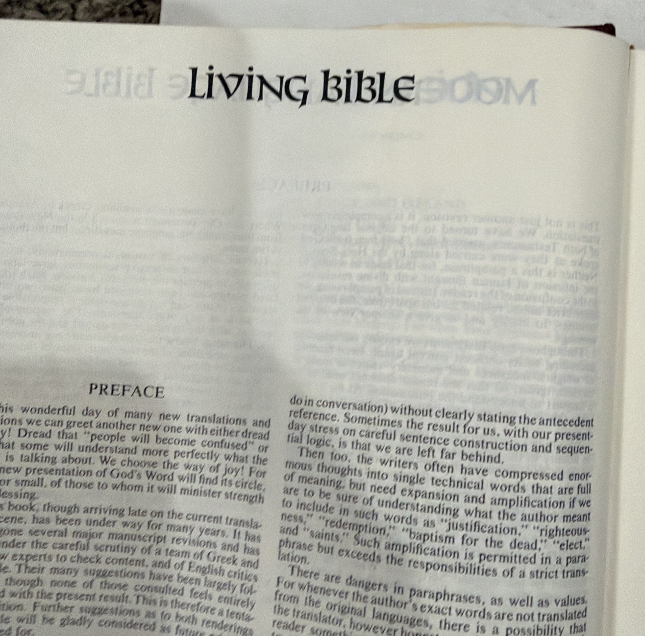 The Layman’s Parallel Bible (1975 Vintage Hardcover, Zondervan) – Clean Text