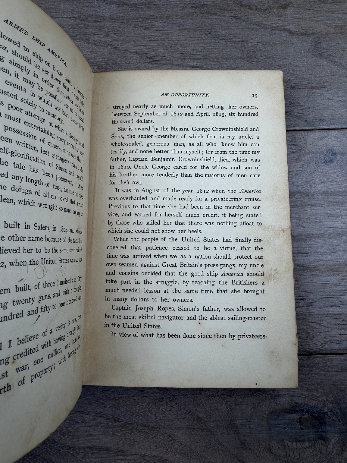 Armed Ship America James Otis 1900 1st Ed Illustrated Maritime Adventure Dana