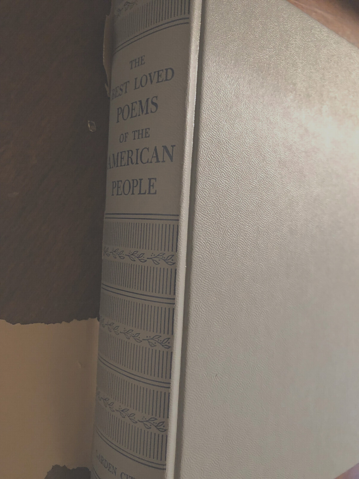 THE BEST LOVED POEMS OF THE AMERICAN PEOPLE SELECTED HAZEL FELLEMAN 1936 BOOK