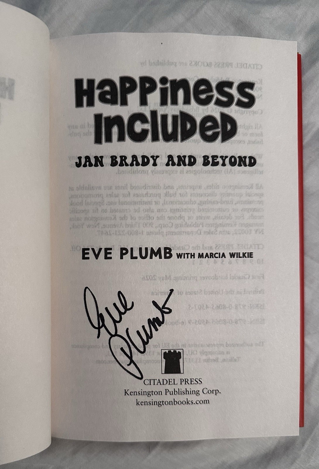 EVE PLUMB SIGNED Happiness Included: Jan Brady + Dawn: Teenage Runaway DVD FREE!