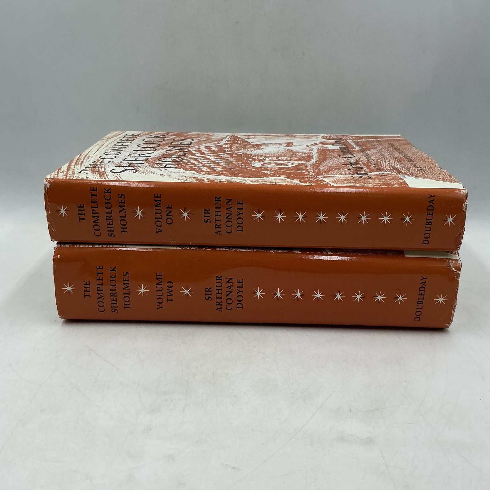 The Complete Sherlock Holmes Vol I-II Sir Arthur Conan Doyle HC Doubleday Brown