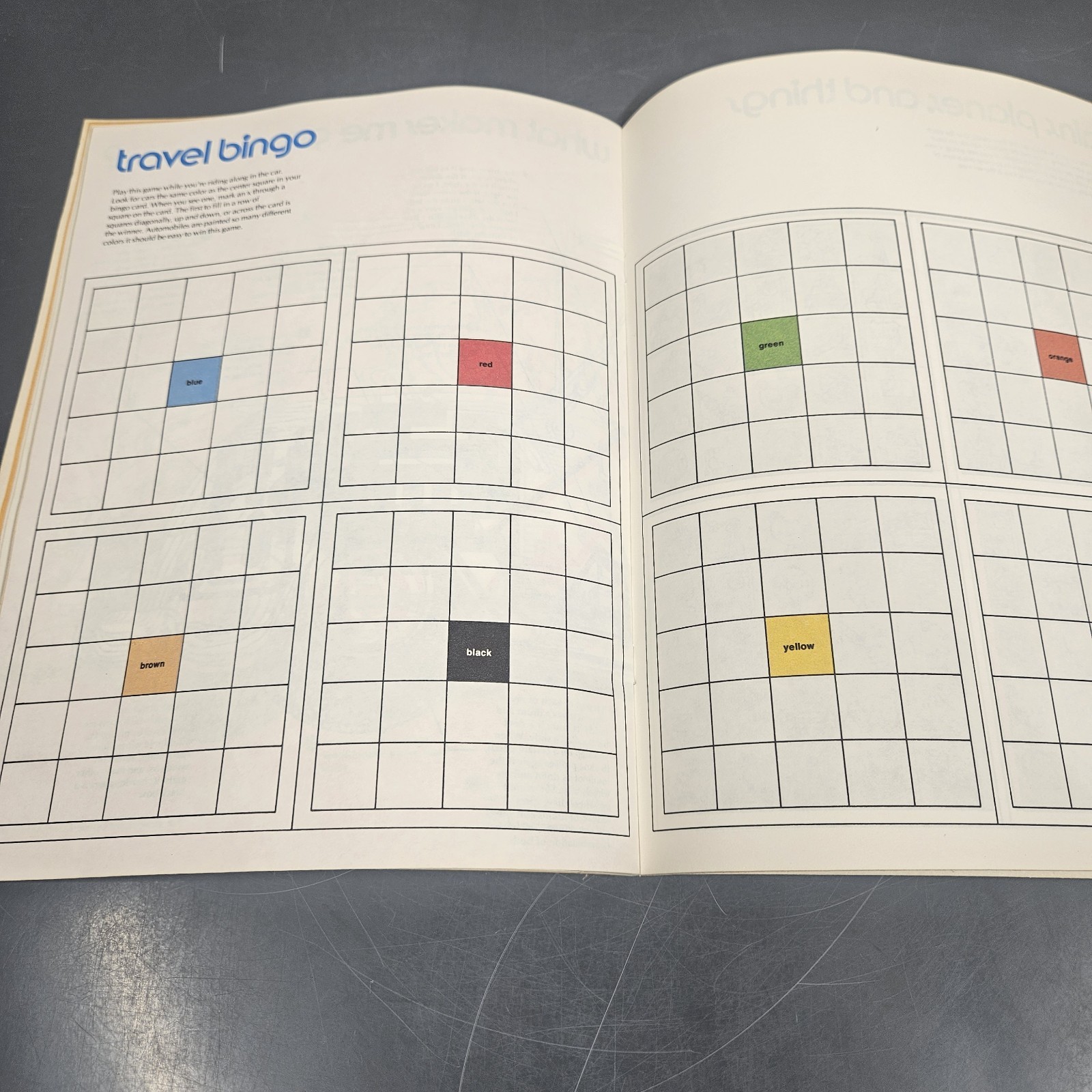 1980 Rand McNally Are We There Yet? Travel Games Puzzles Quizzes For The Family