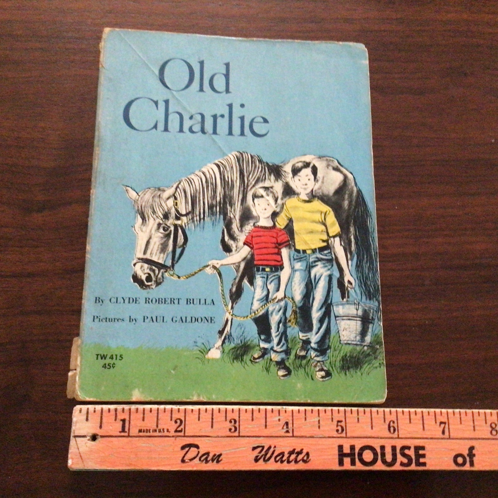 Old Charlie Vintage Paperback Clyde Robert Bulla Paul Galdone Childrens Horses