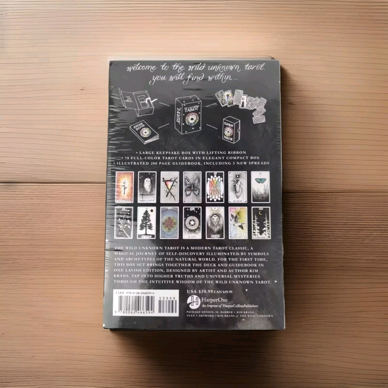The Wild Unknown Tarot Deck & Guidebook Box Set By Kim Krans New Sealed Gift