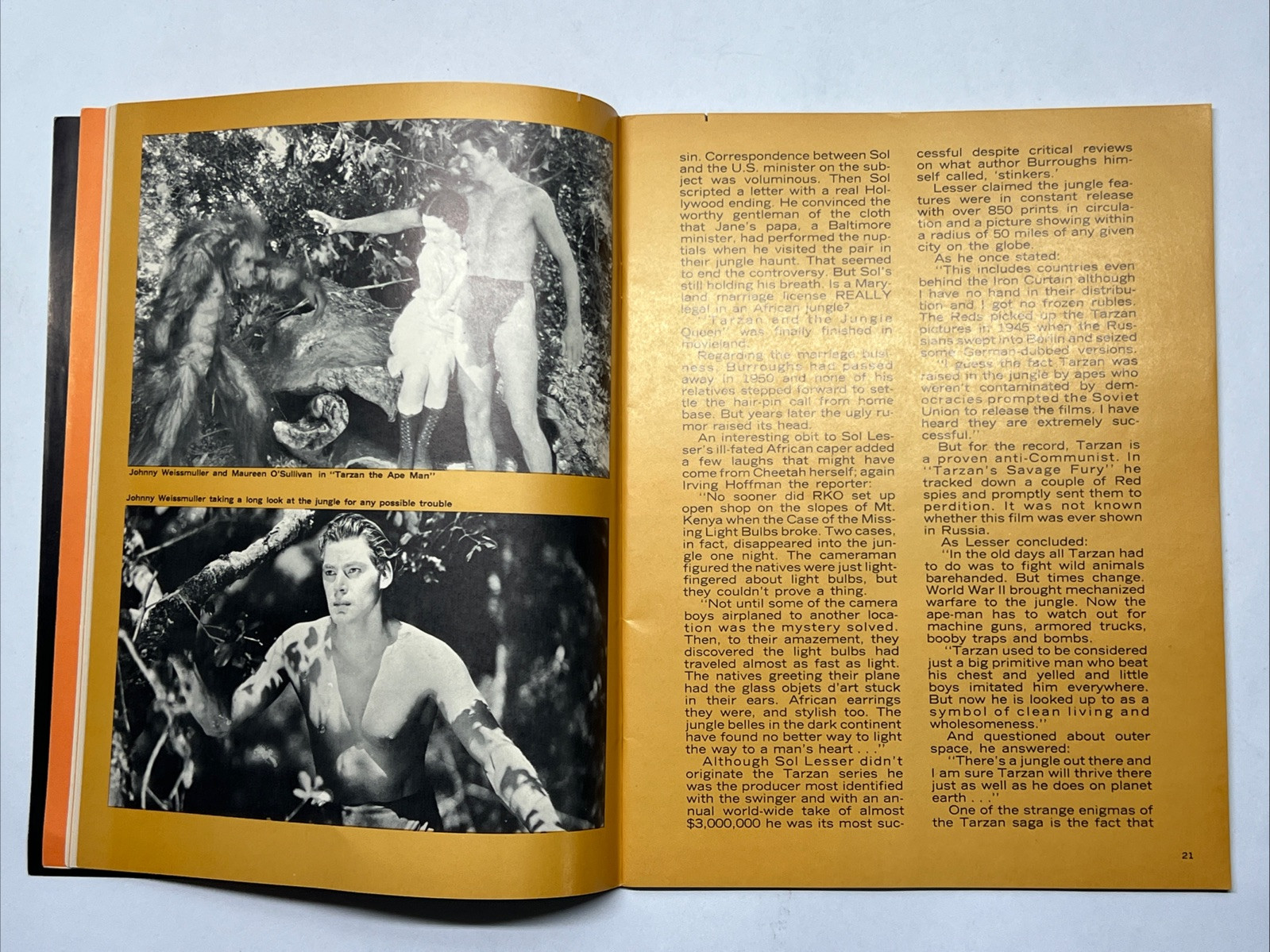 Tarzan History Weissmuller Lex Barker Gordon Scott Dennis Miller Henry Photos SC