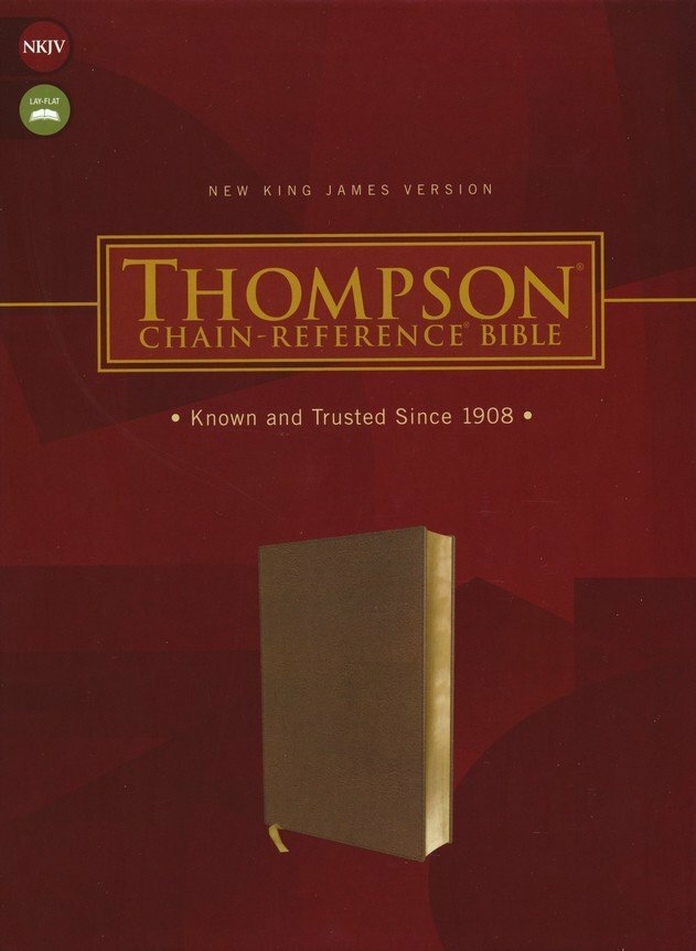NKJV Thompson Chain-Reference Bible Brown Leathersoft Simulated Leather