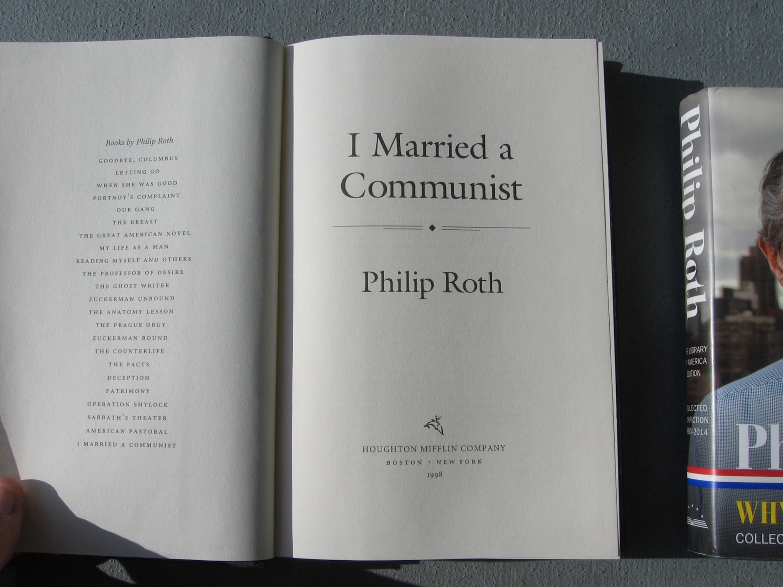 4 Philip Roth Books: I Married Communist, Collected Nonfiction 1960-2014, Reader