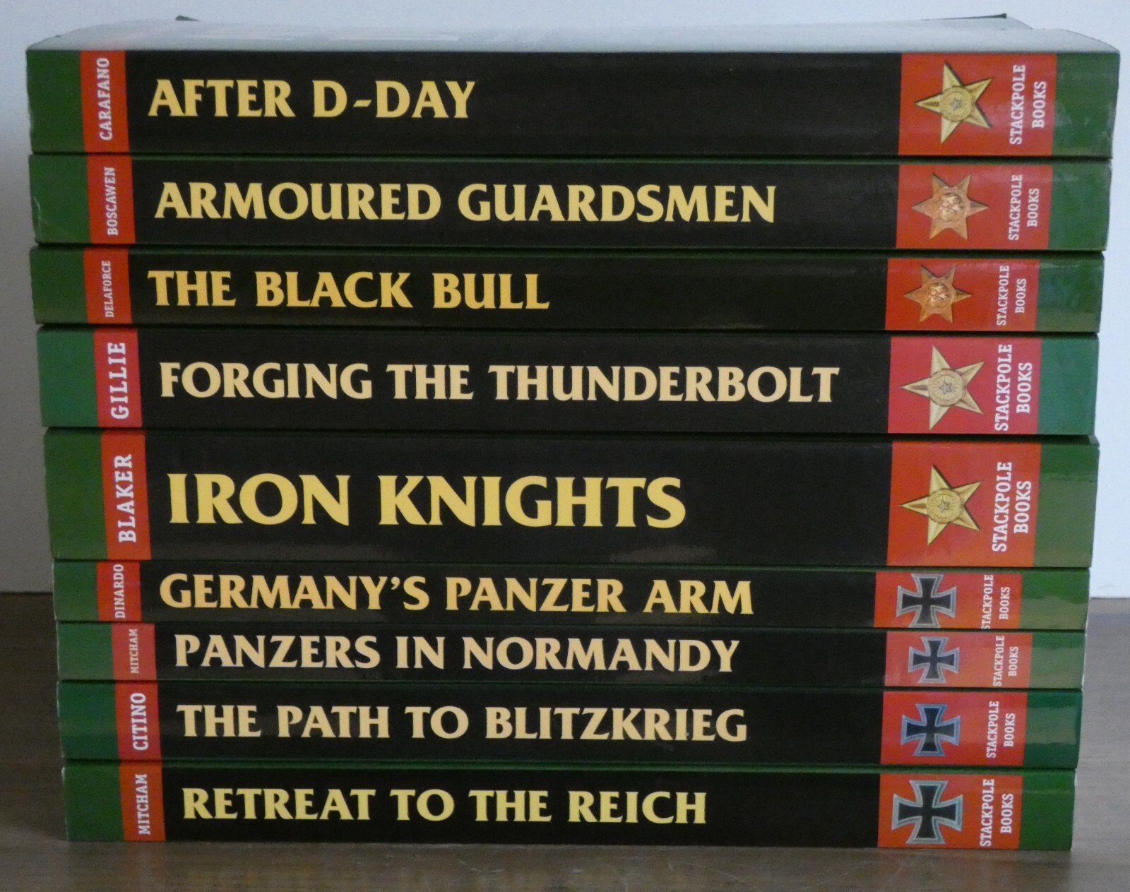Lot of 9 Stackpole Military History Series, Incl. After D-Day + others, TPB/LN