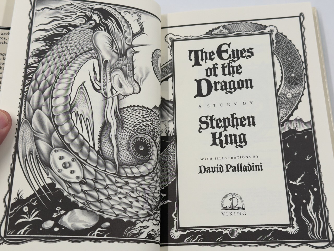 Stephen King, The Eyes of the Dragon, HC DJ 1st Edition, Viking Penguin, 1987