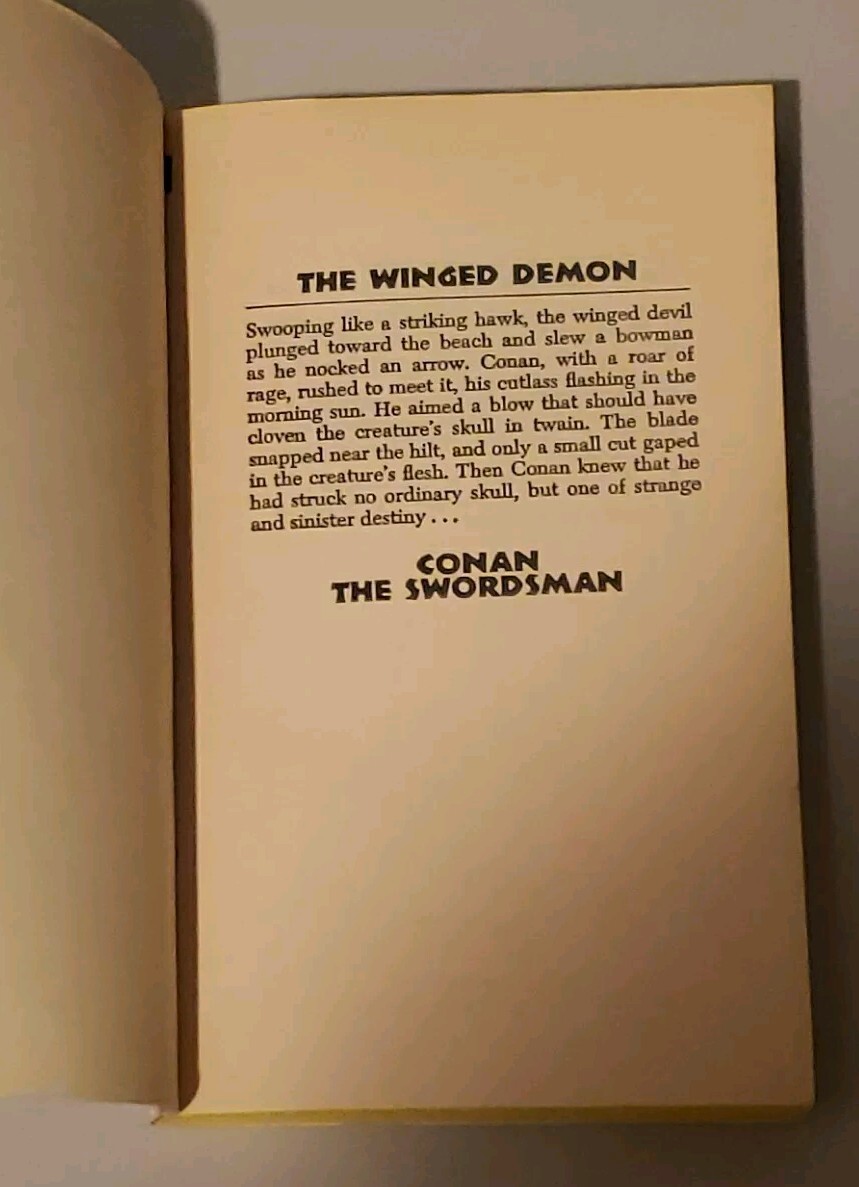 Conan The Swordsman De Camp & Lin Carter 1981 2nd Printing Bantam Fantasy 80s PB