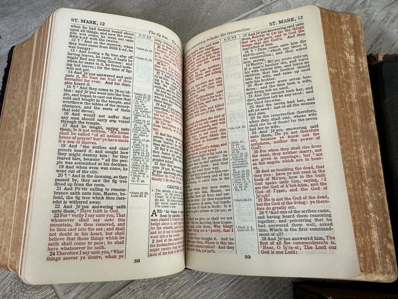 ✝️ National Bible Press Holy Bible Old & New Testament Pronouncing Red Letter