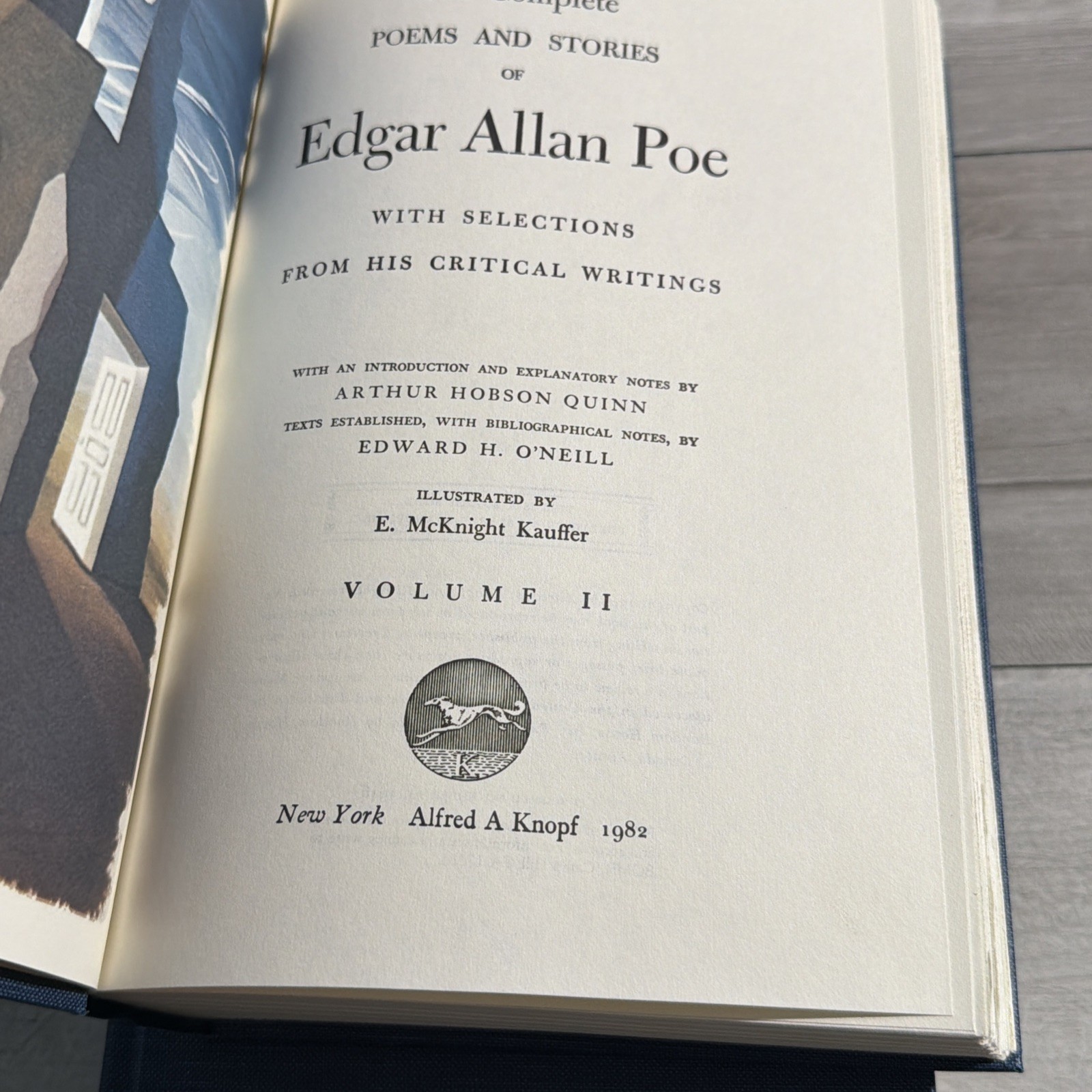 THE BORZOI POE Complete Poems and Stories Of Edgar Allan Poe 2 Vol Box Set 1982