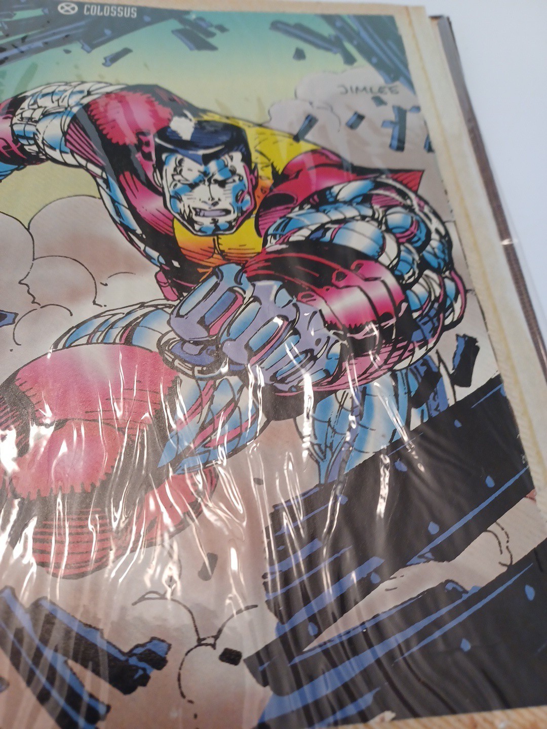 Book Of Various Super Heros Small Posters And Cards USED SEE Photos