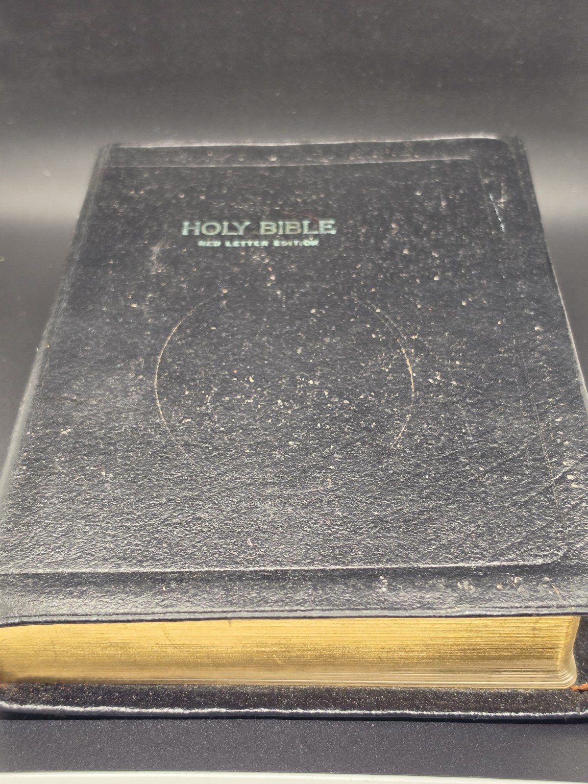 Collins World Genuine Leather Bible KJV Large Print Red Letter Reference 956C