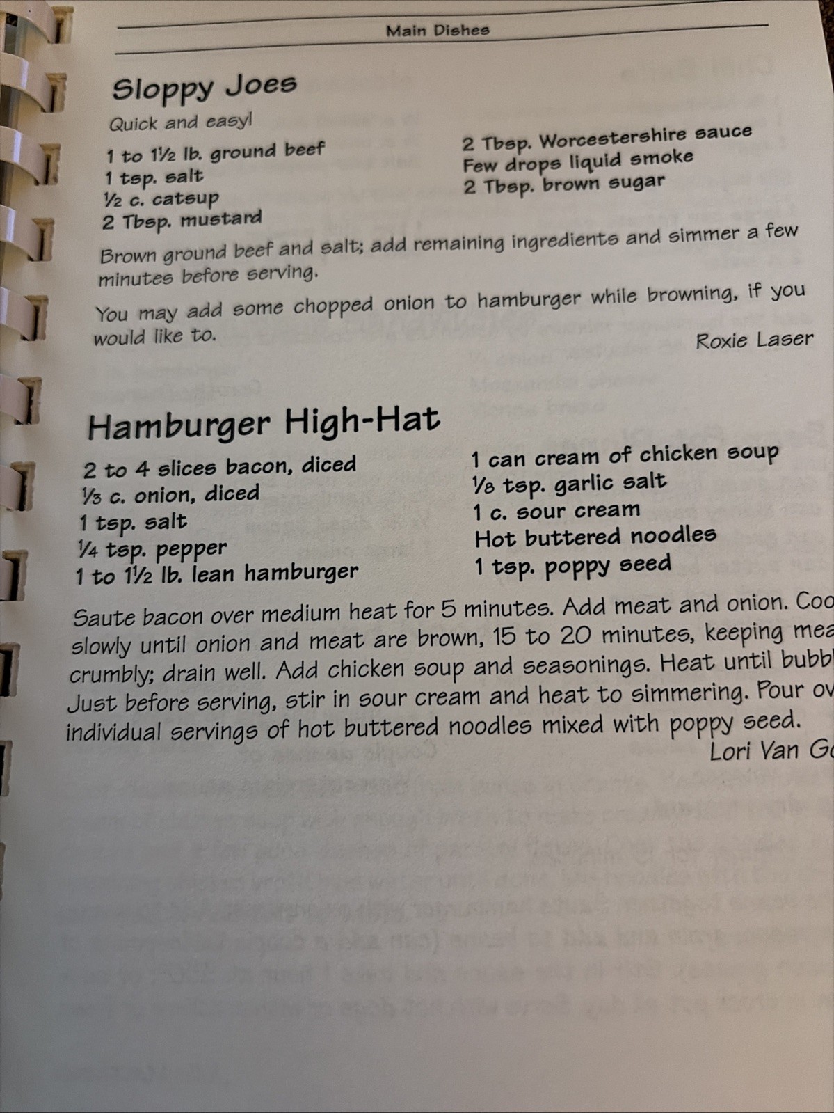 Our Best Recipes Cookbook Hammond PTA 2005 Hammond, Pennsylvania 105+ Pages