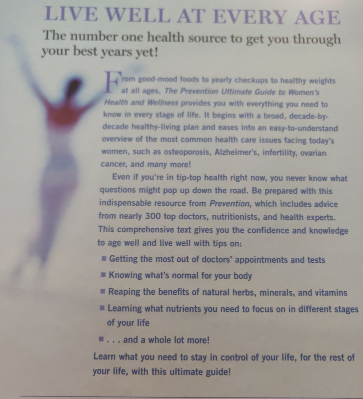 The Prevention Ultimate Guide to Women’s Health and Wellness : Action Plans for