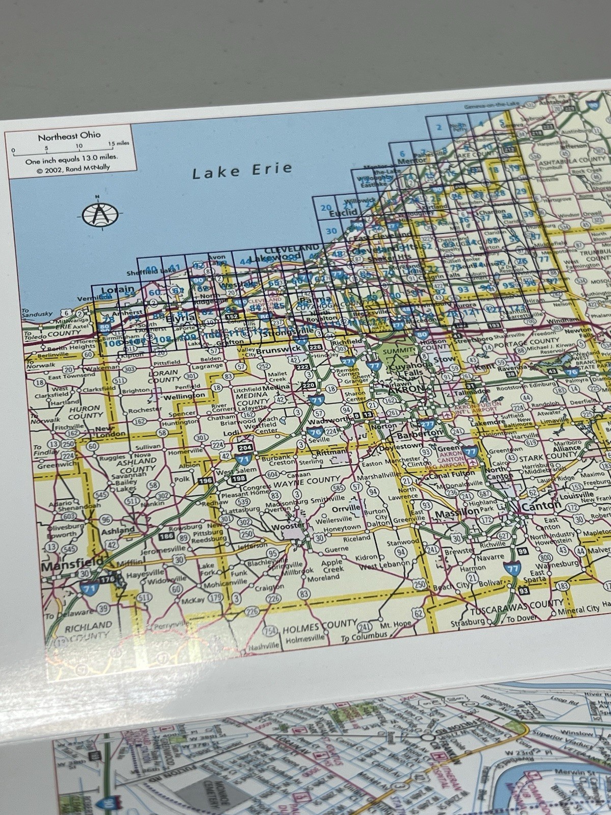Cleveland Ohio Street Finder Guide 2002 Rand McNally Atlas Road Map Spiral