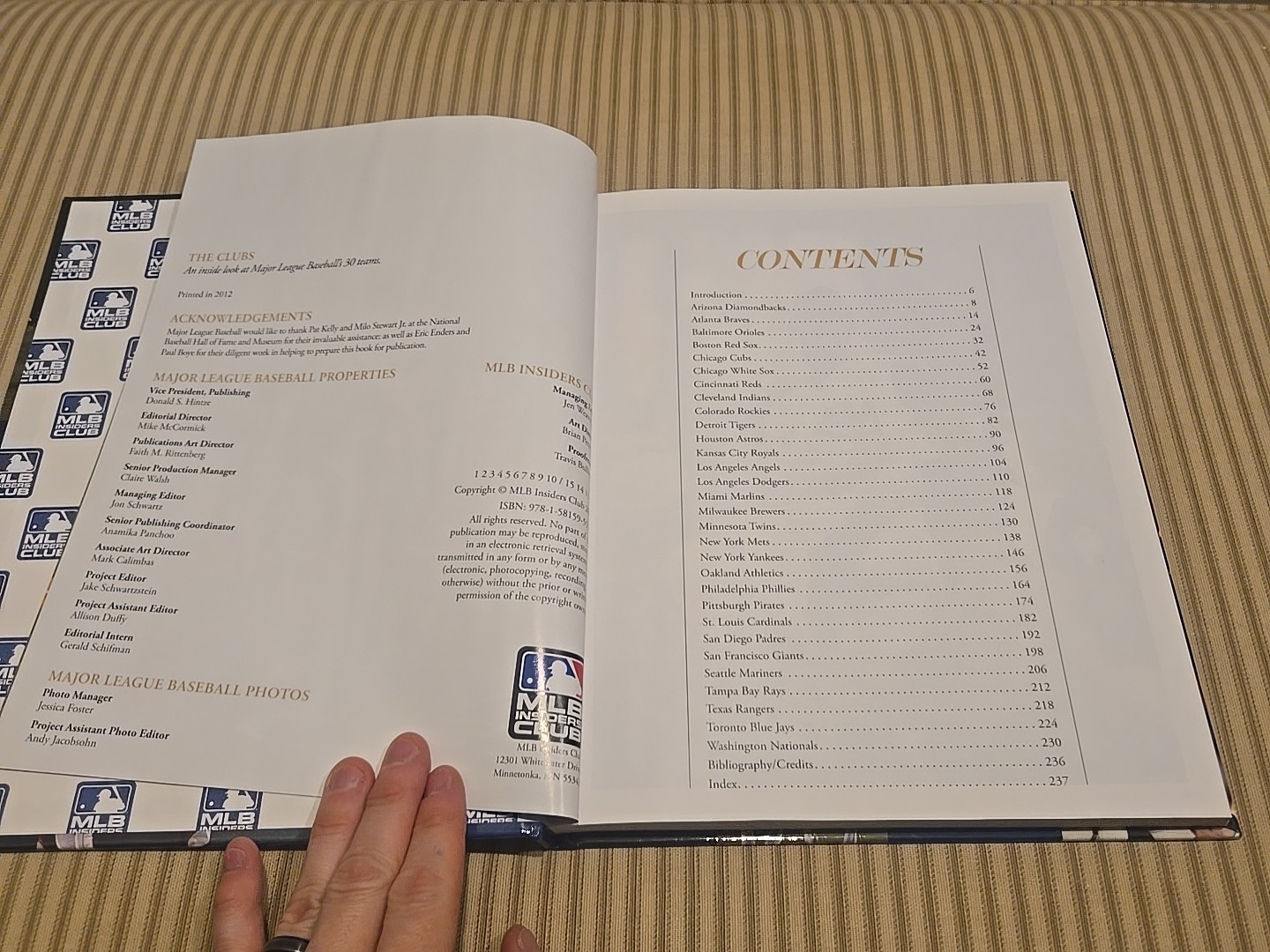 MLB Insiders Club: “The Clubs” Hardcover Edition – New Coffee Table Book