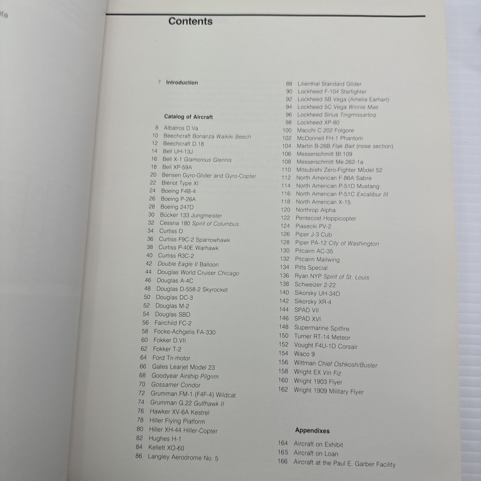 Aircraft of the National Air and Space Museum Smithsonian Institution 1981 PB