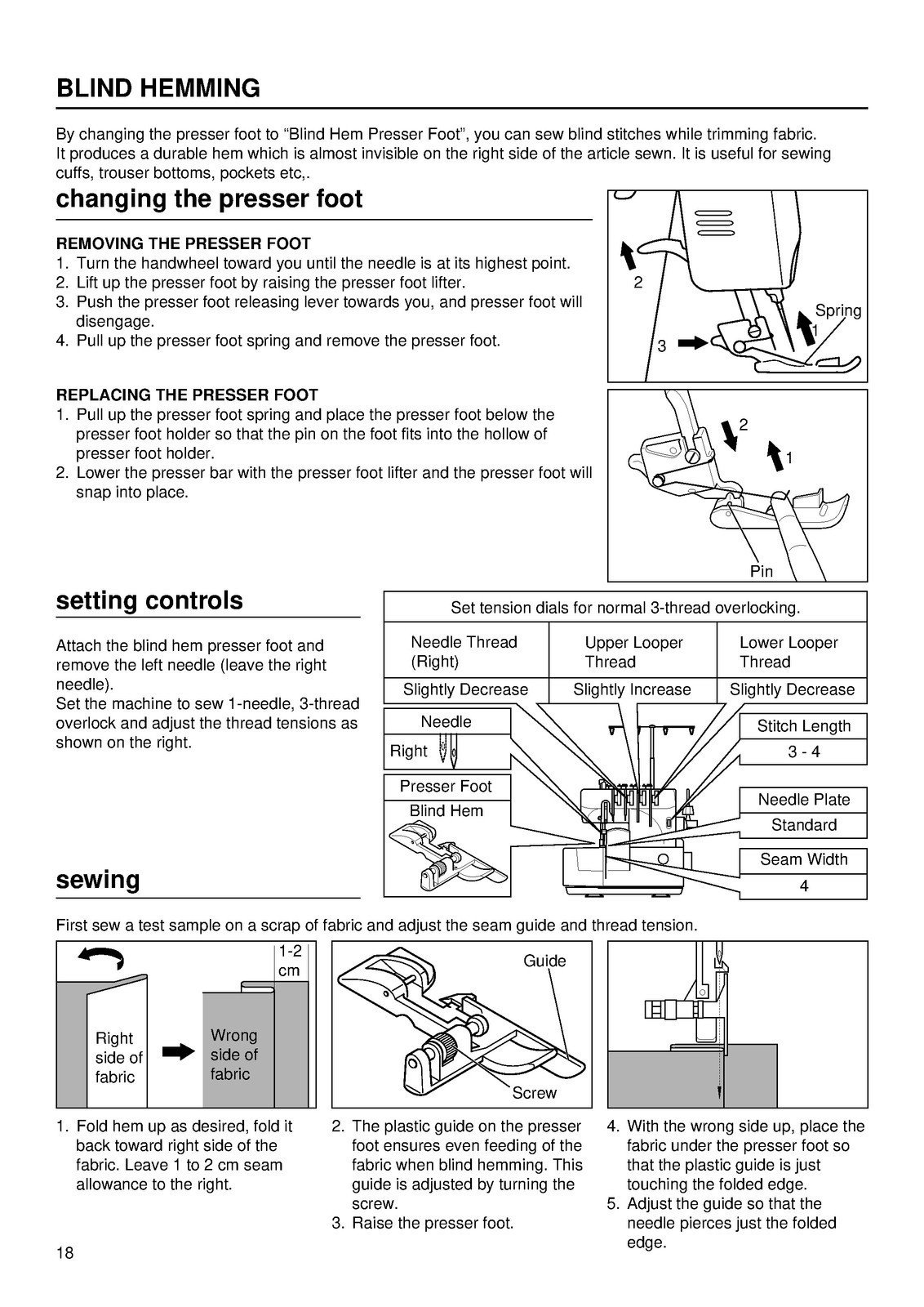 BABY LOCK BL450 Serger Instruction Manual – STEEL WIRE BIND – PROTECTIVE JACKET